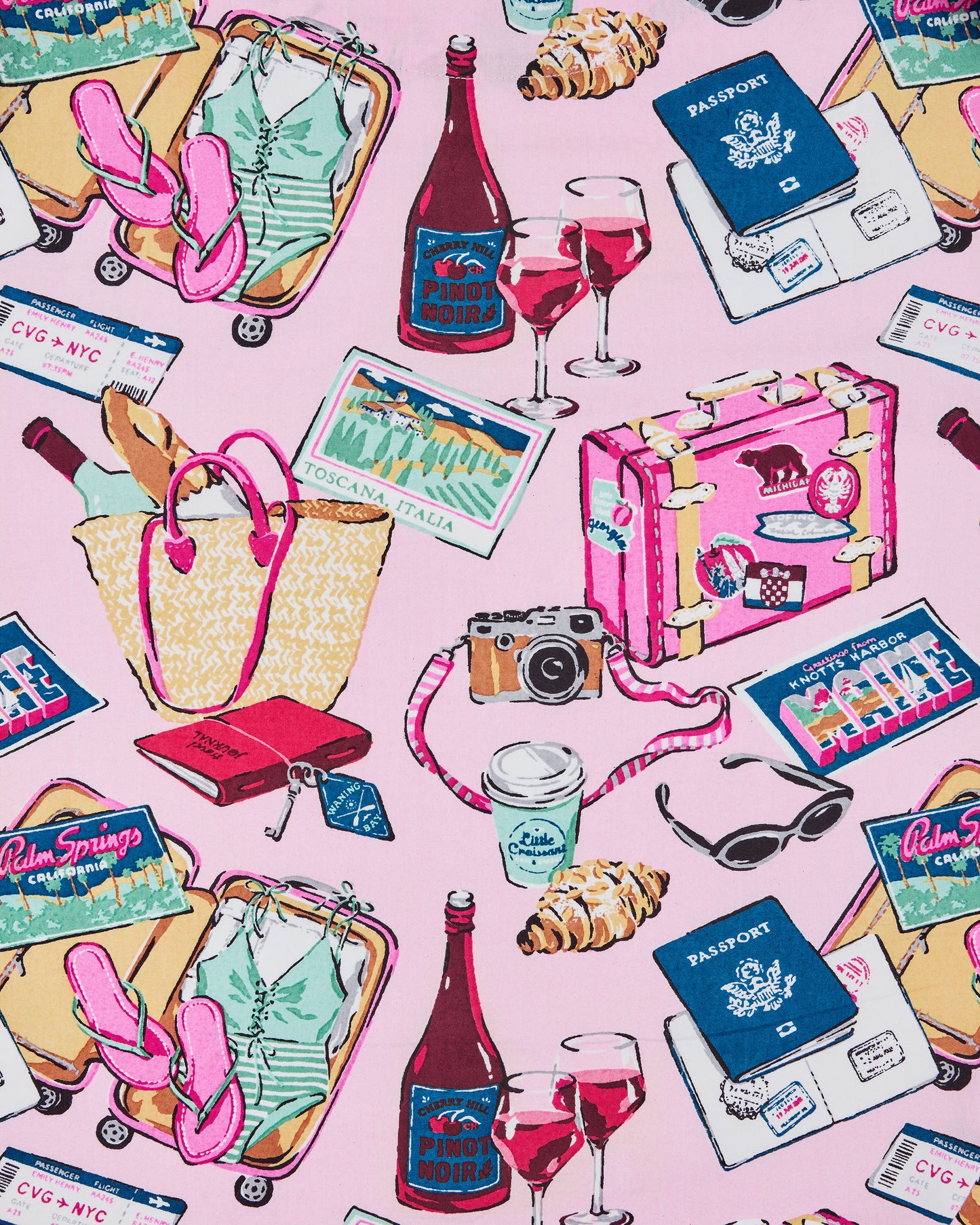 Emotional Baggage - PJ Pants - Happy Place Pink