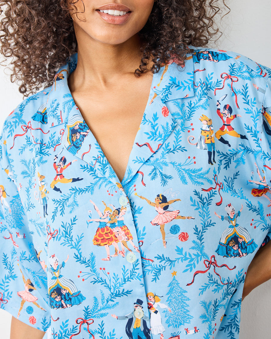 Nutcracker Dreams - Tall Eco Satin Wildest Dreams Set - Blue Slipper - Printfresh