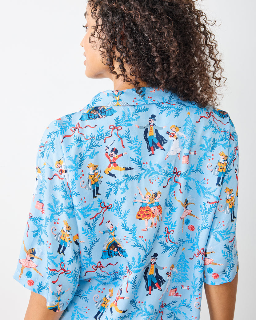 Nutcracker Dreams - Tall Eco Satin Wildest Dreams Set - Blue Slipper - Printfresh