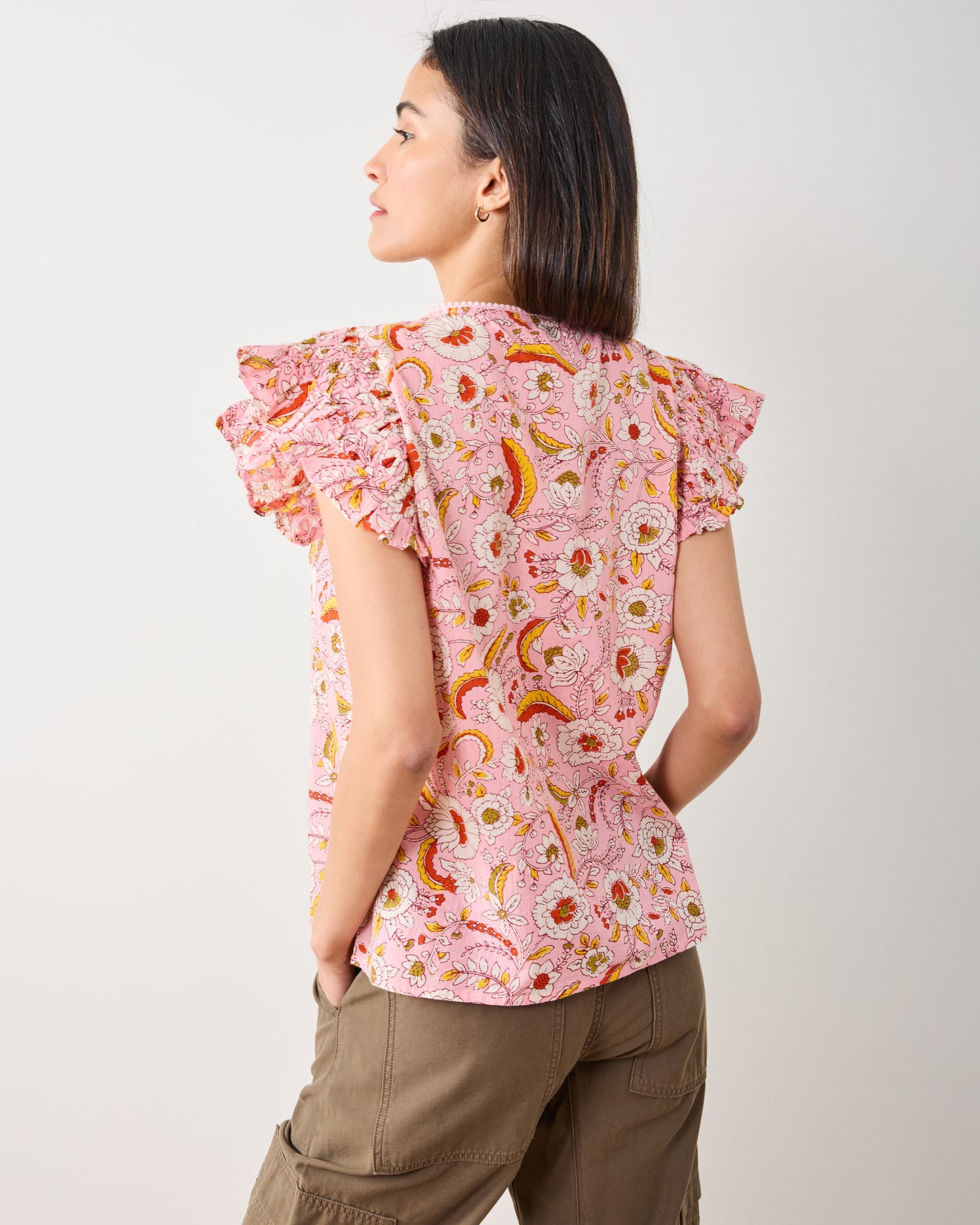 India Bloom - Royal Blouse - Soft Rose - Printfresh
