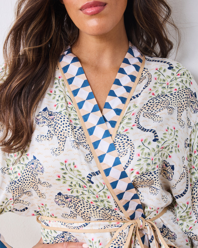 Bagheera - Eco Satin Robe - Wedding Cake - Printfresh