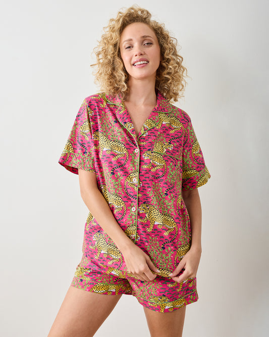 Bagheera - Short PJ Set - Hot Pink - Printfresh