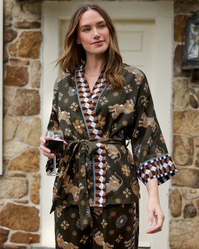 Bagheera Kaleidoscope - Eco Satin Wrap Set - Olive