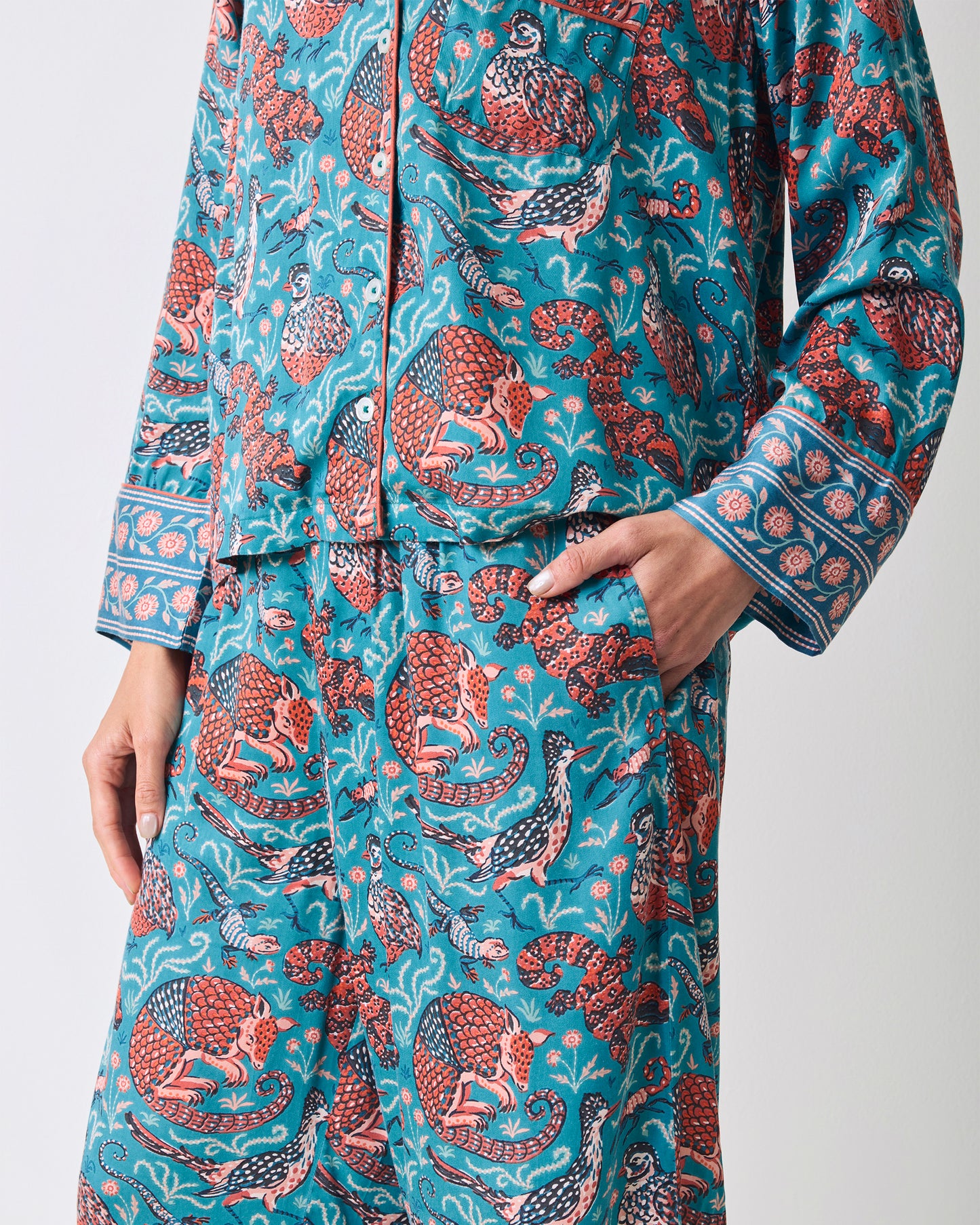 Canyon Critters - Eco Satin Soho Set - Teal