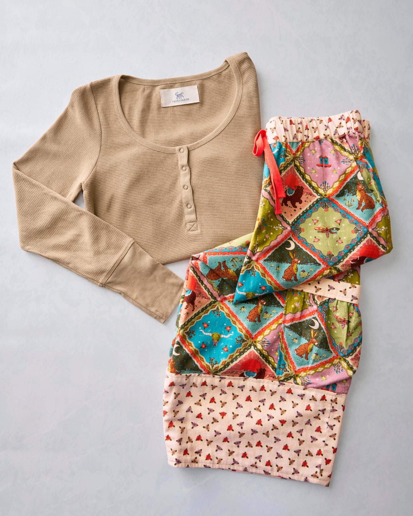Western Scenes - Eclipse Pants & Cozy Henley Bundle - Multi
