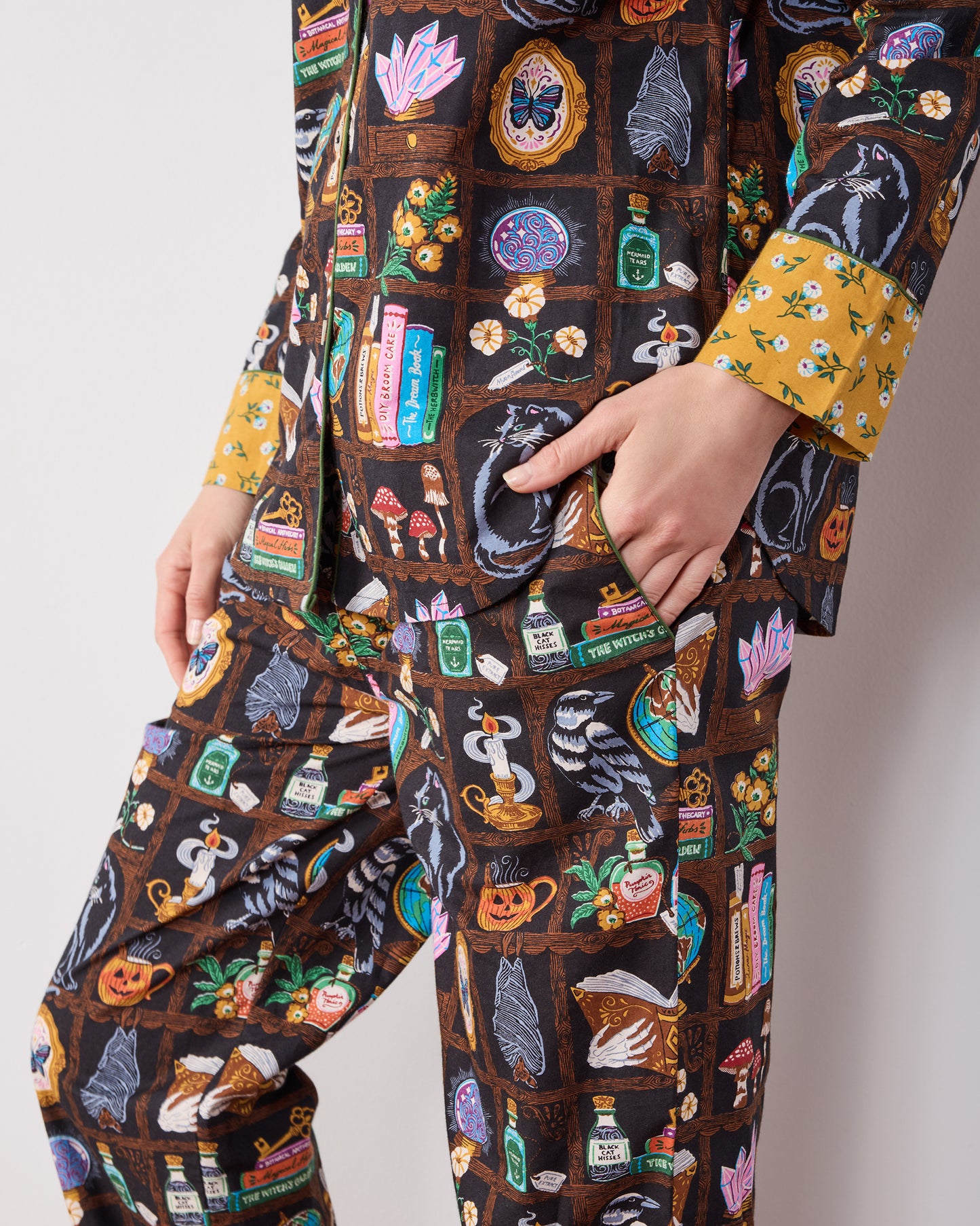 Enchanted Study - Long PJ Set - Obsidian