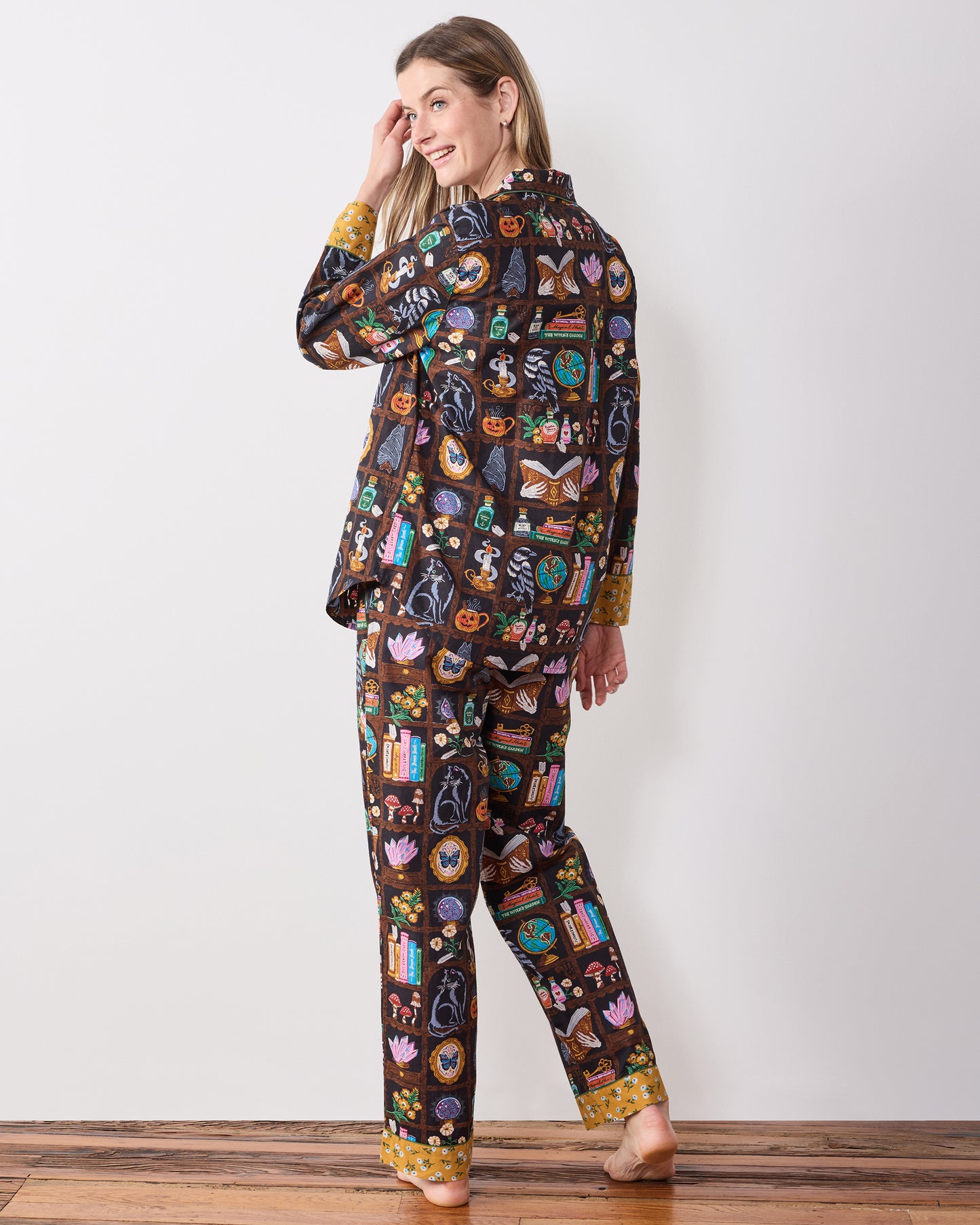 Enchanted Study - Long PJ Set - Obsidian