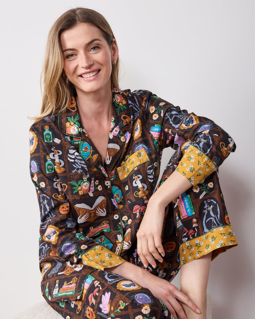 Enchanted Study - Tall Long PJ Set - Obsidian
