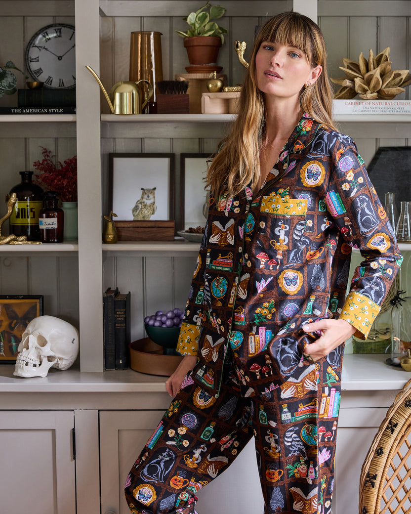 Enchanted Study - Long PJ Set - Obsidian