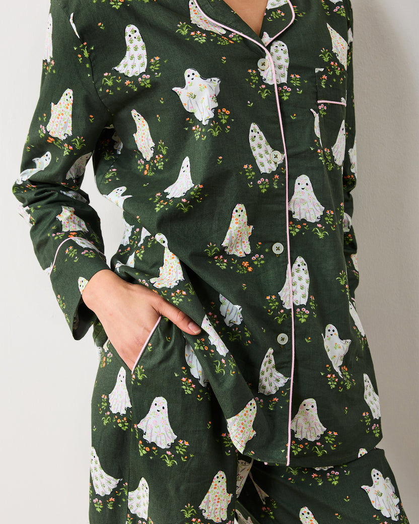 Gardening Ghosts - Long PJ Set - Overgrown Moss
