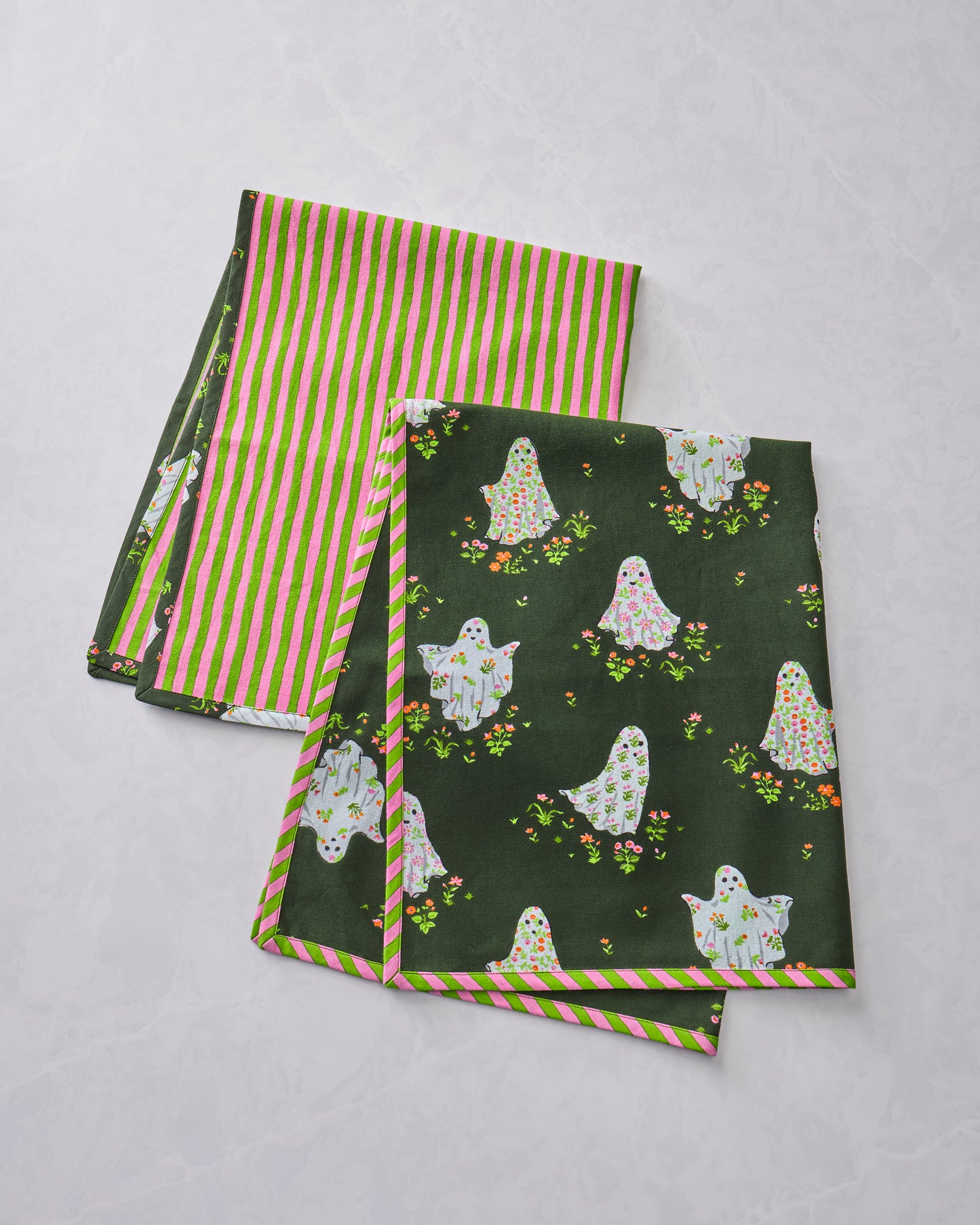 Gardening Ghosts - Set of 2 Tea Towels - Overgrown Moss