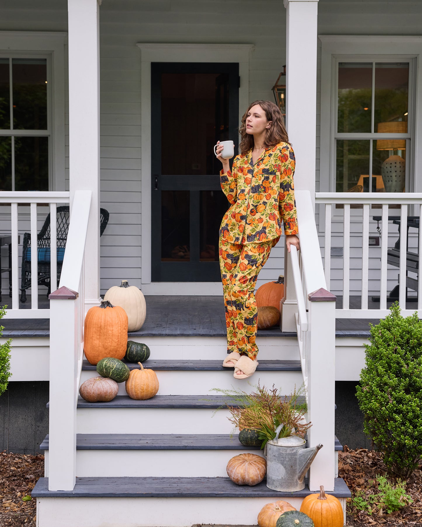 Pumpkin Prowl - Long PJ Set - Salted Caramel