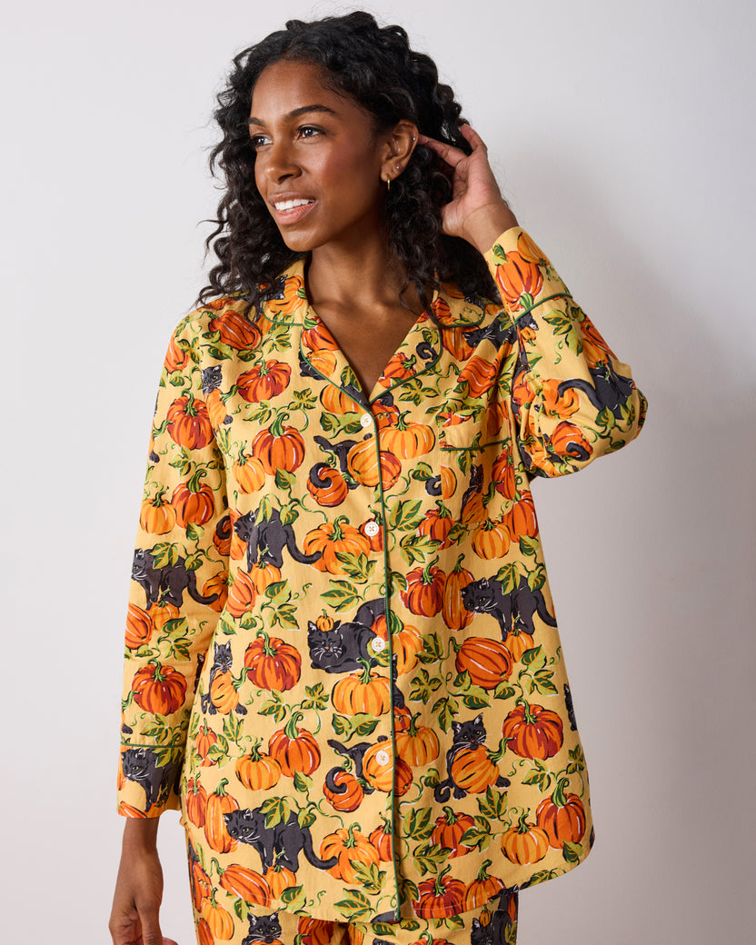 Pumpkin Prowl - Tall Long PJ Set - Salted Caramel