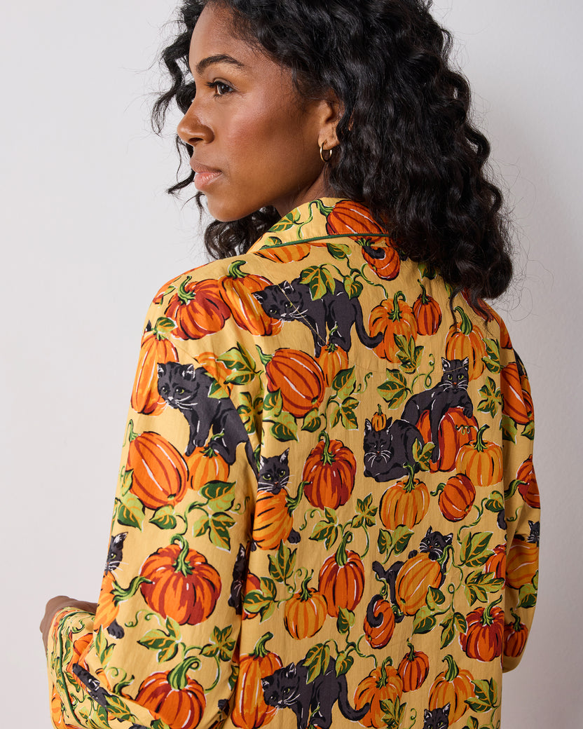 Pumpkin Prowl - Long PJ Set - Salted Caramel