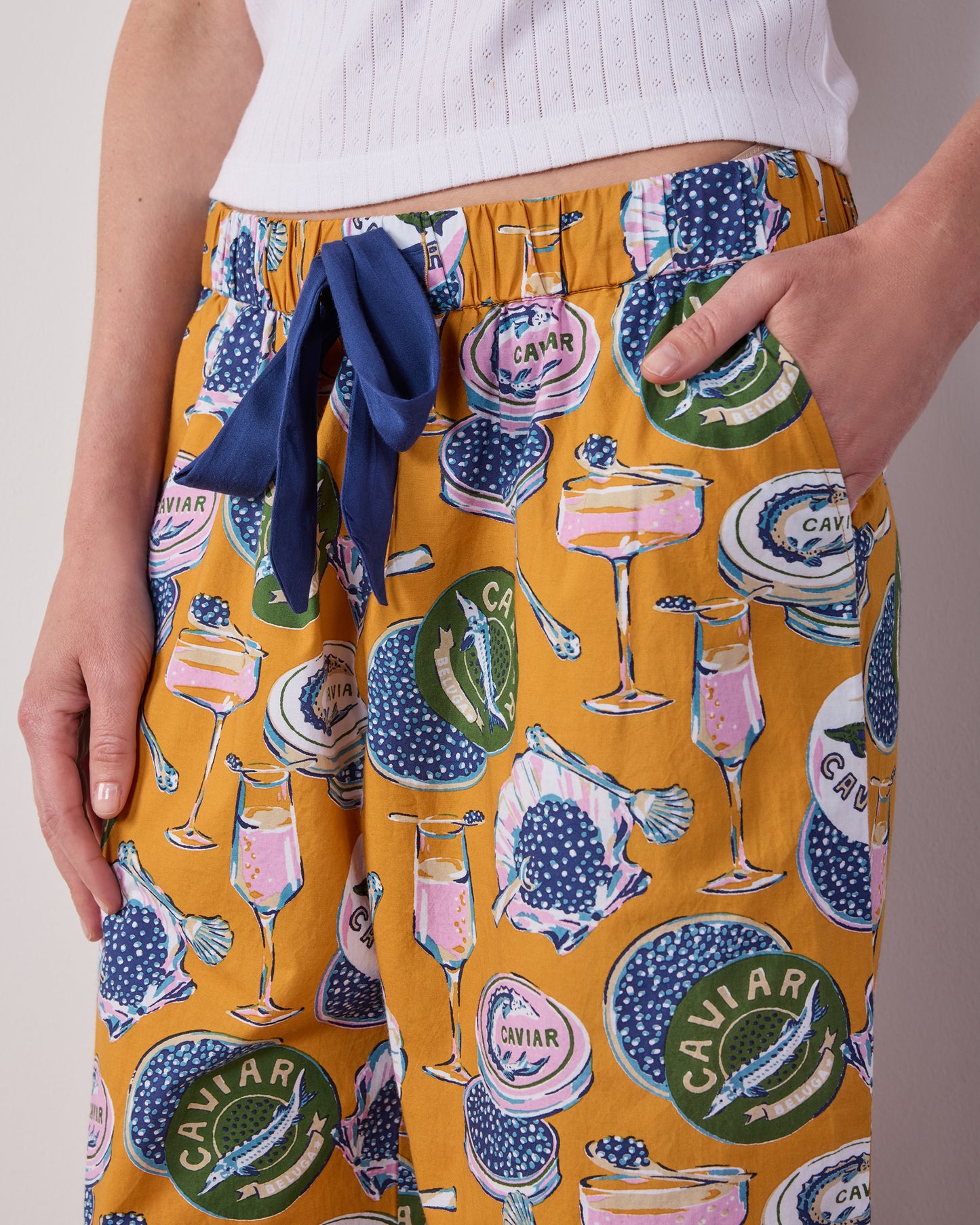 Champagne & Caviar - Astrid PJ Pant - Goldenrod