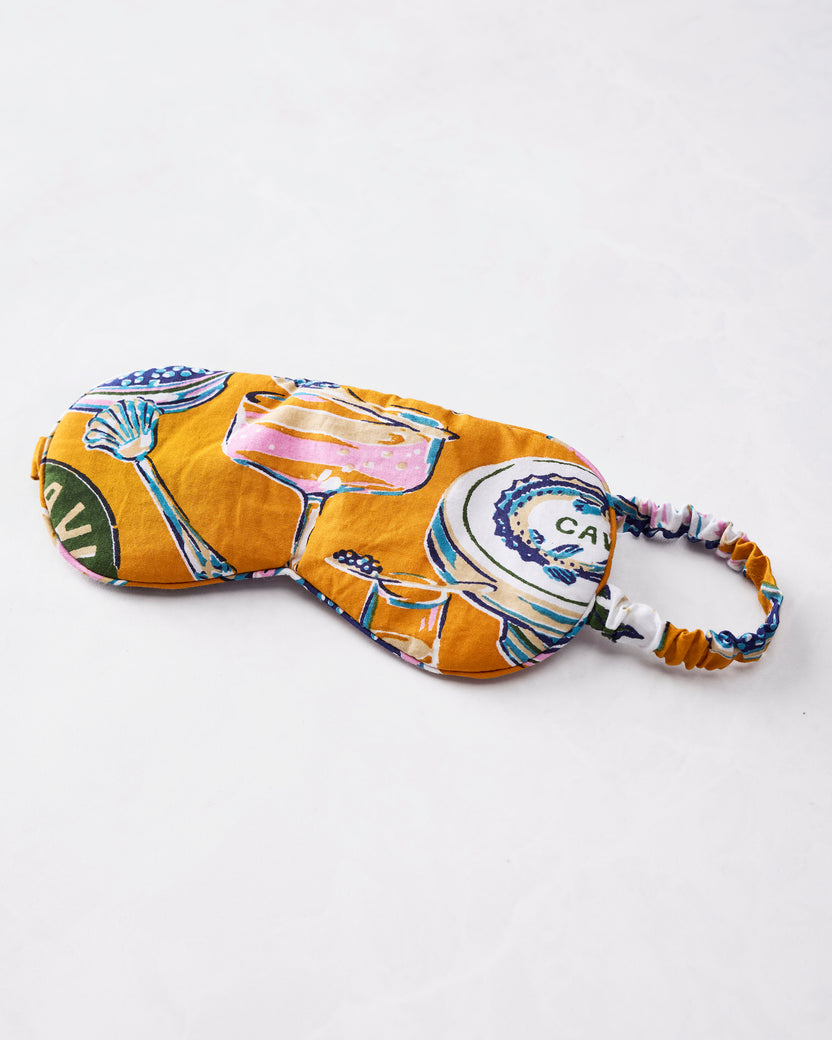 Champagne & Caviar - Eye Mask - Goldenrod