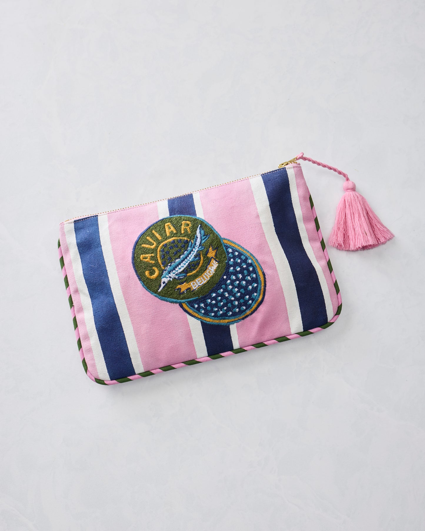 Champagne & Caviar - Canvas Pouch - Harbor Rose