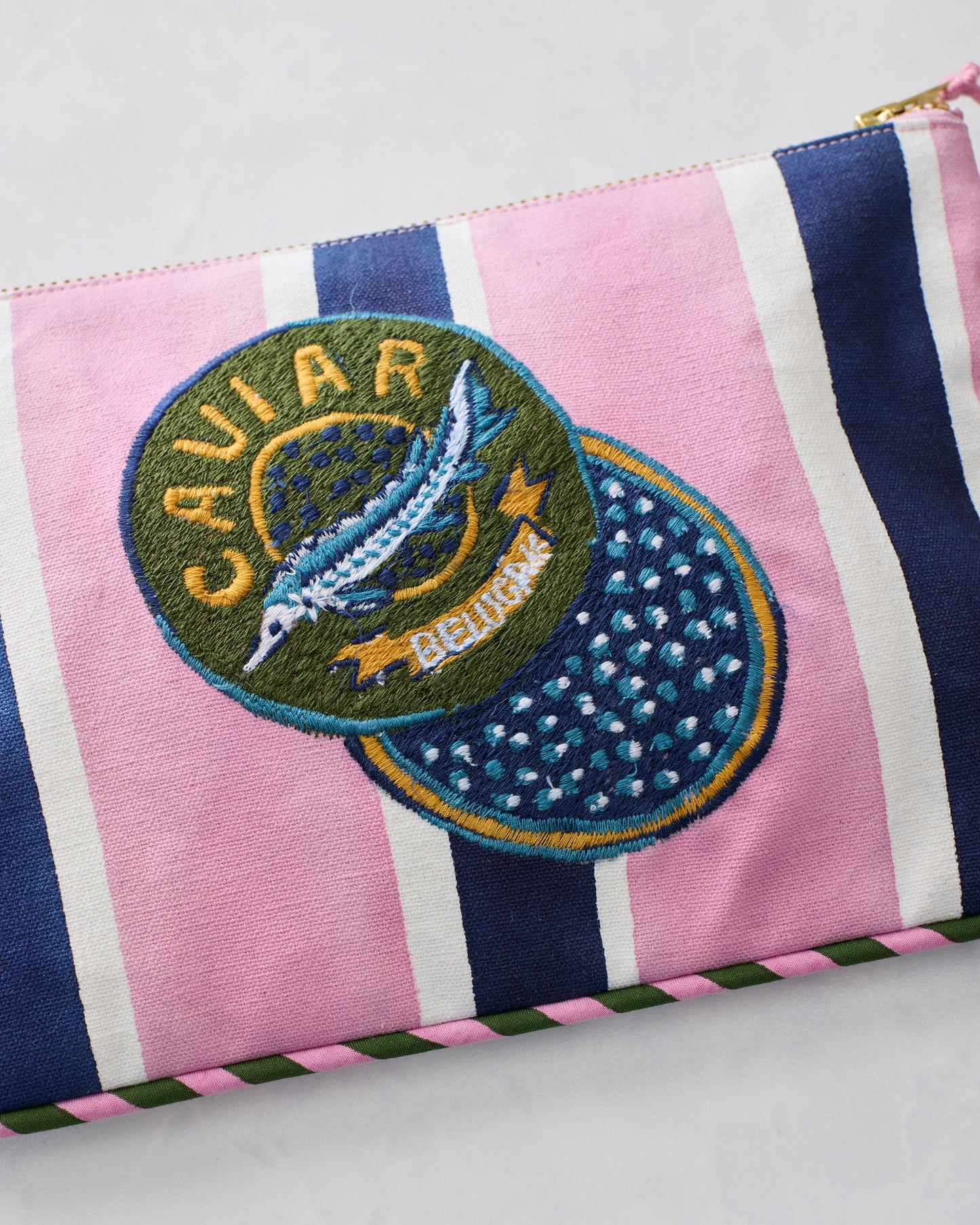 Champagne & Caviar - Canvas Pouch - Harbor Rose