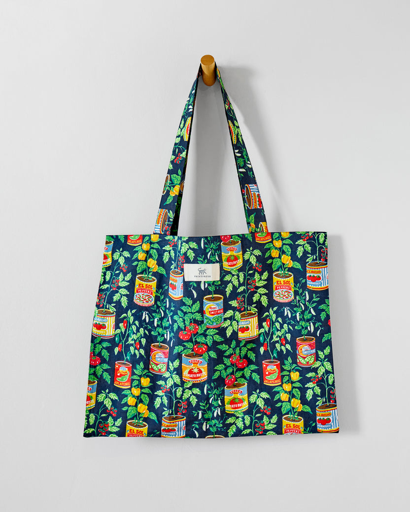 Kitchen Garden - Go To Tote - Navy - Printfresh