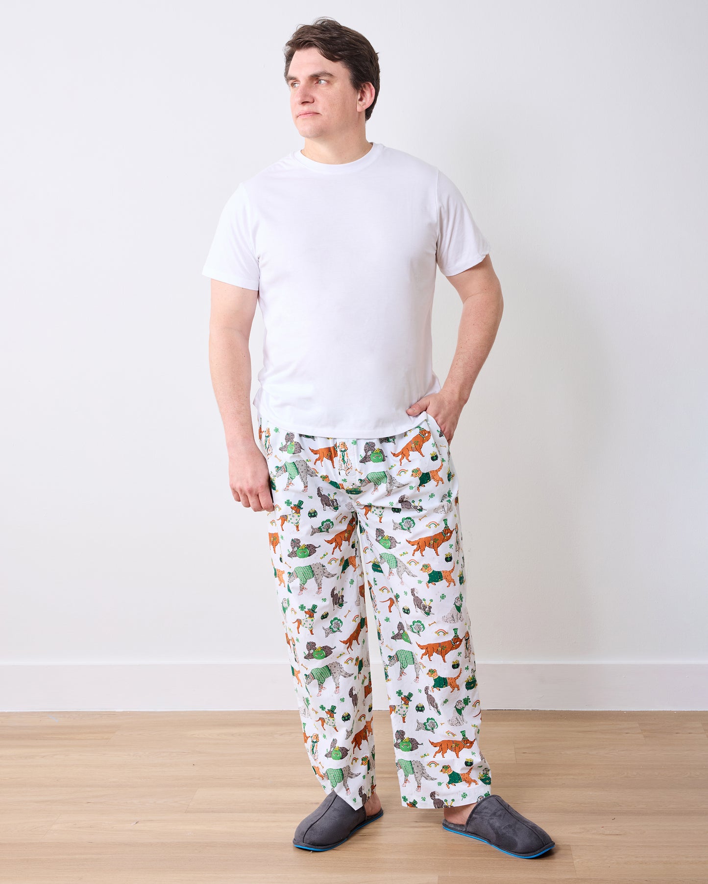 Lucky Paws - Mens PJ Pant - Irish Cream - Printfresh