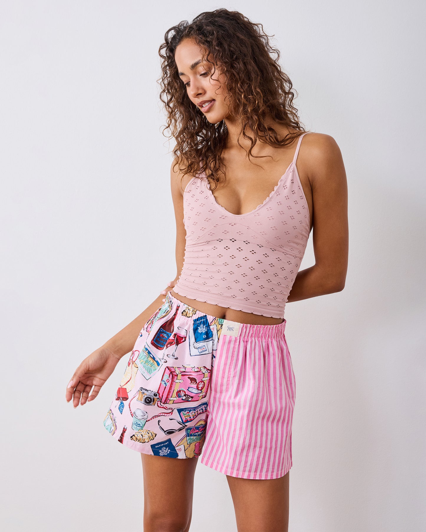 Emotional Baggage - Boyfriend Boxer - Happy Place Pink
