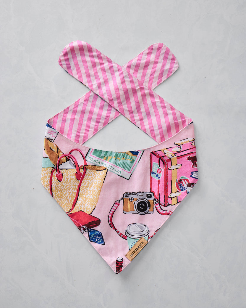 Emotional Baggage - Pet Bandana - Happy Place Pink