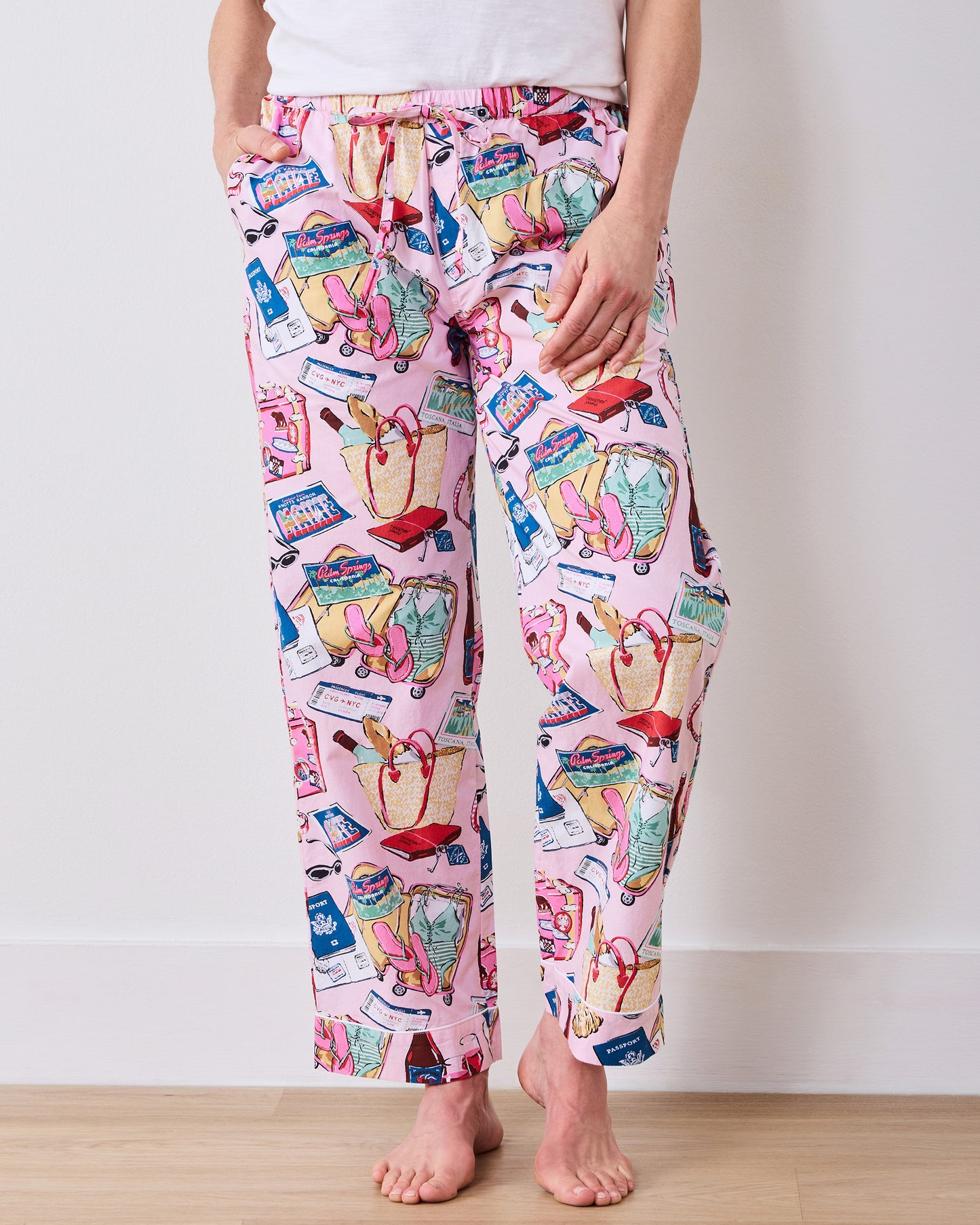 Emotional Baggage - PJ Pants - Happy Place Pink