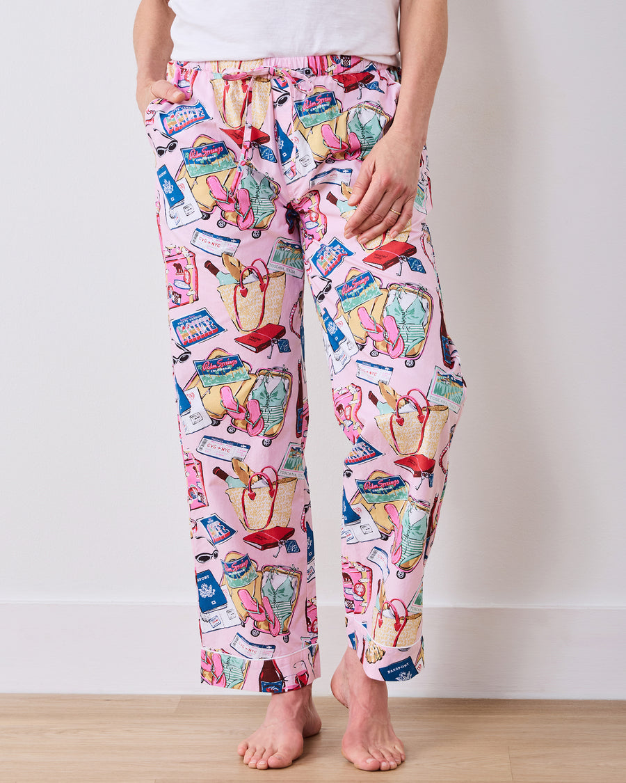 Emotional Baggage - Petite PJ Pants - Happy Place Pink