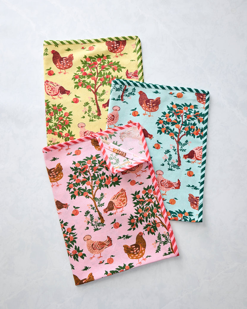 Hen House - Tea Towels Set of 3 - Multi - Printfresh