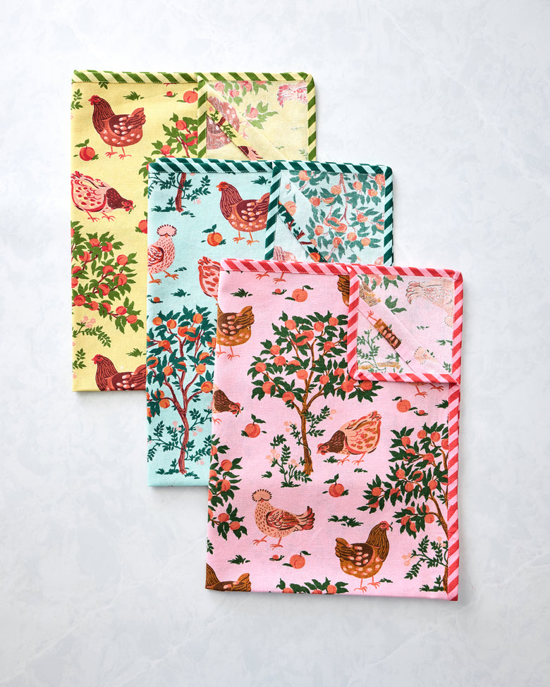 Hen House - Tea Towels Set of 3 - Multi - Printfresh