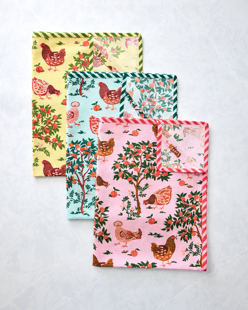 Hen House - Tea Towels Set of 3 - Multi - Printfresh