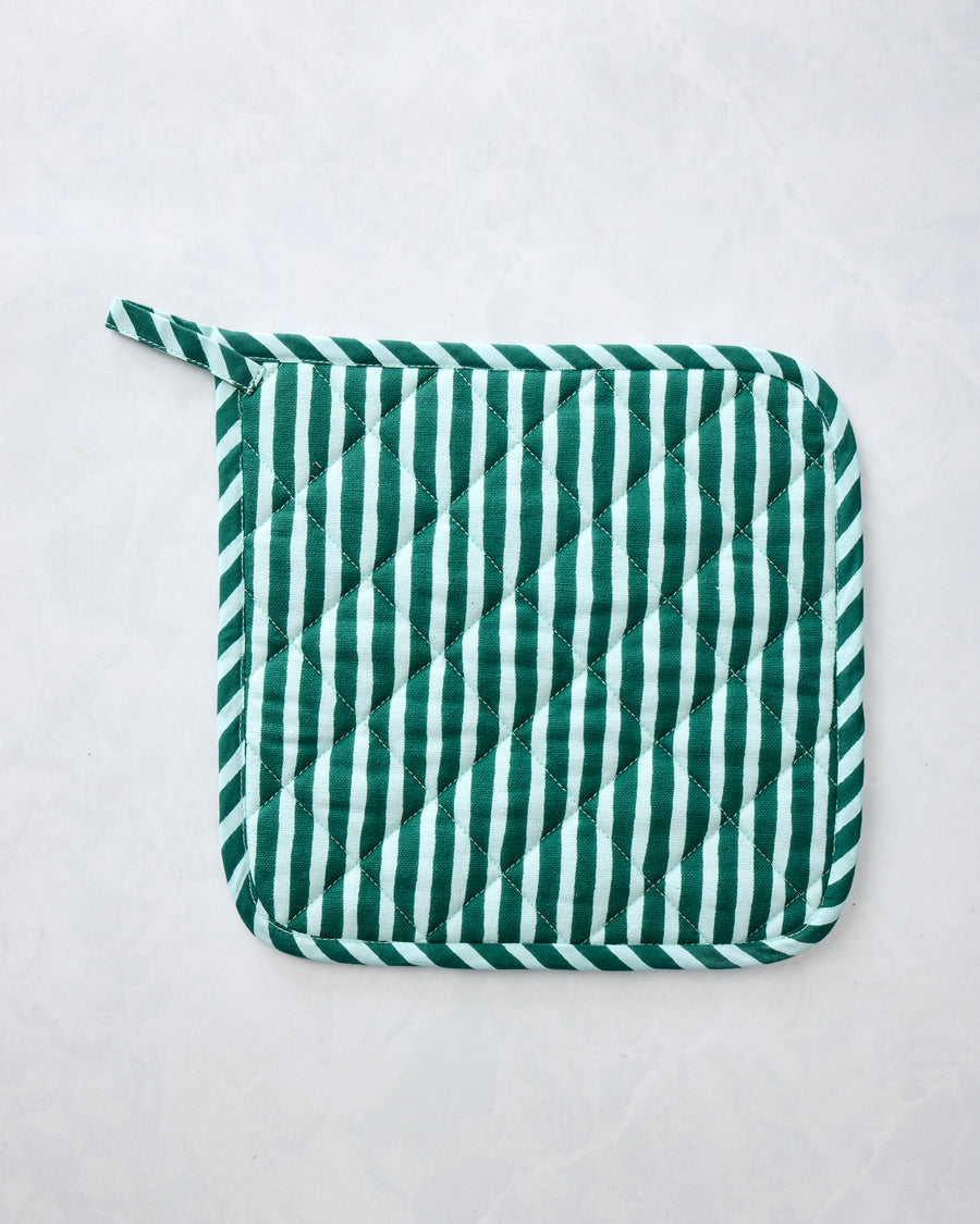 Hen House - Pot Holder - Soft Blue - Printfresh