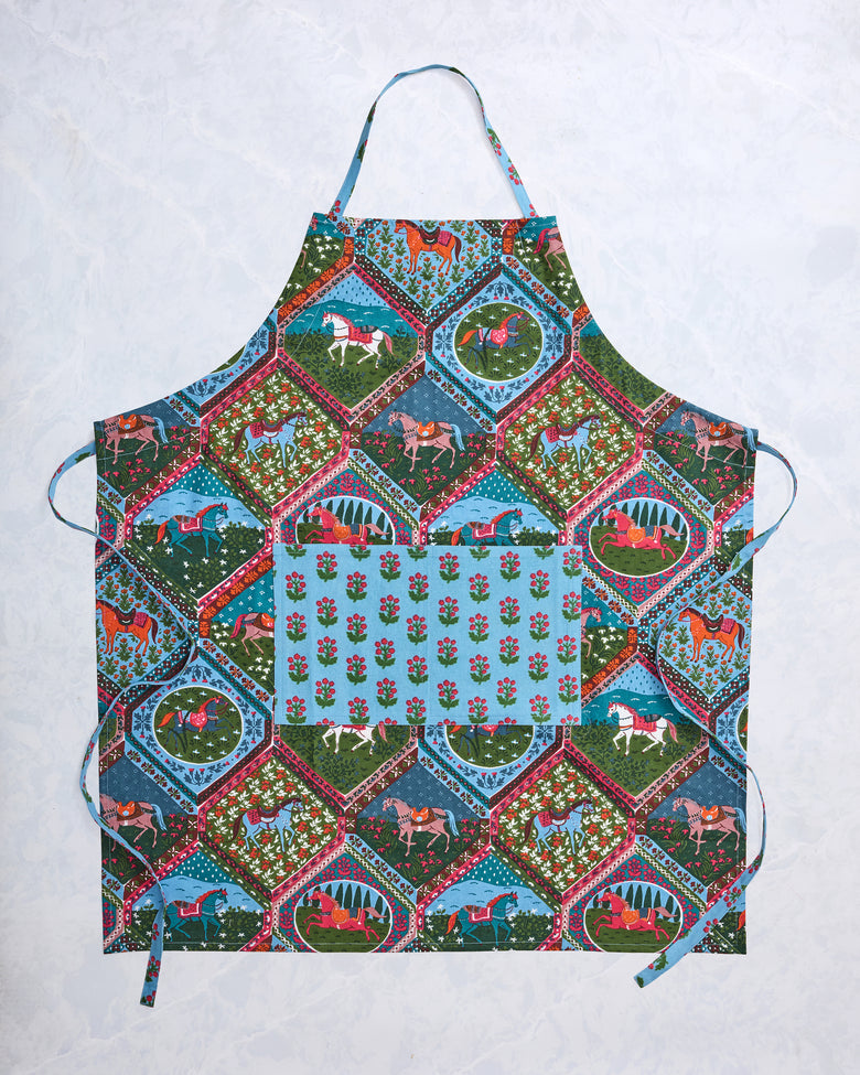 High Horse - Apron - Blush Denim - Printfresh