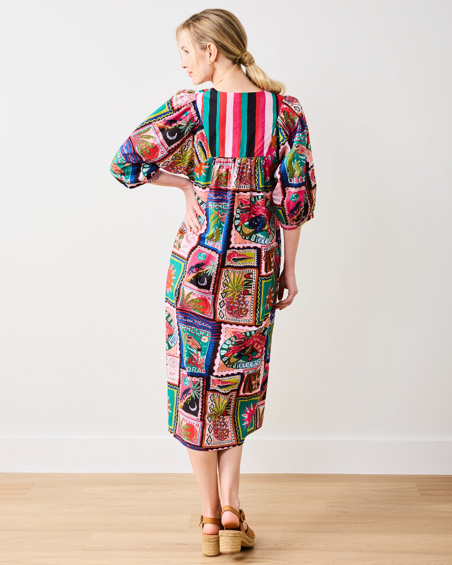 Colorful Coast - Vista Dress - Vibrant Ink - Printfresh