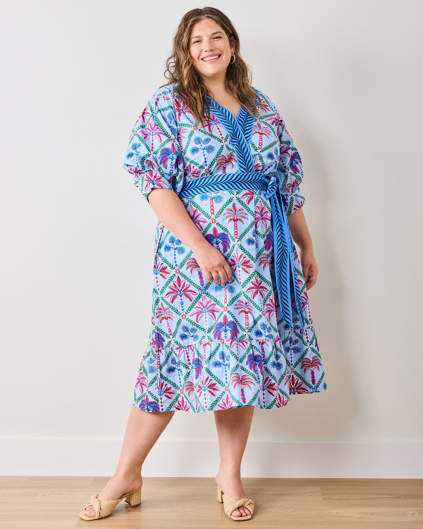 Palm Tree Paradise - Gabriela Dress - Lilac Escape - Printfresh