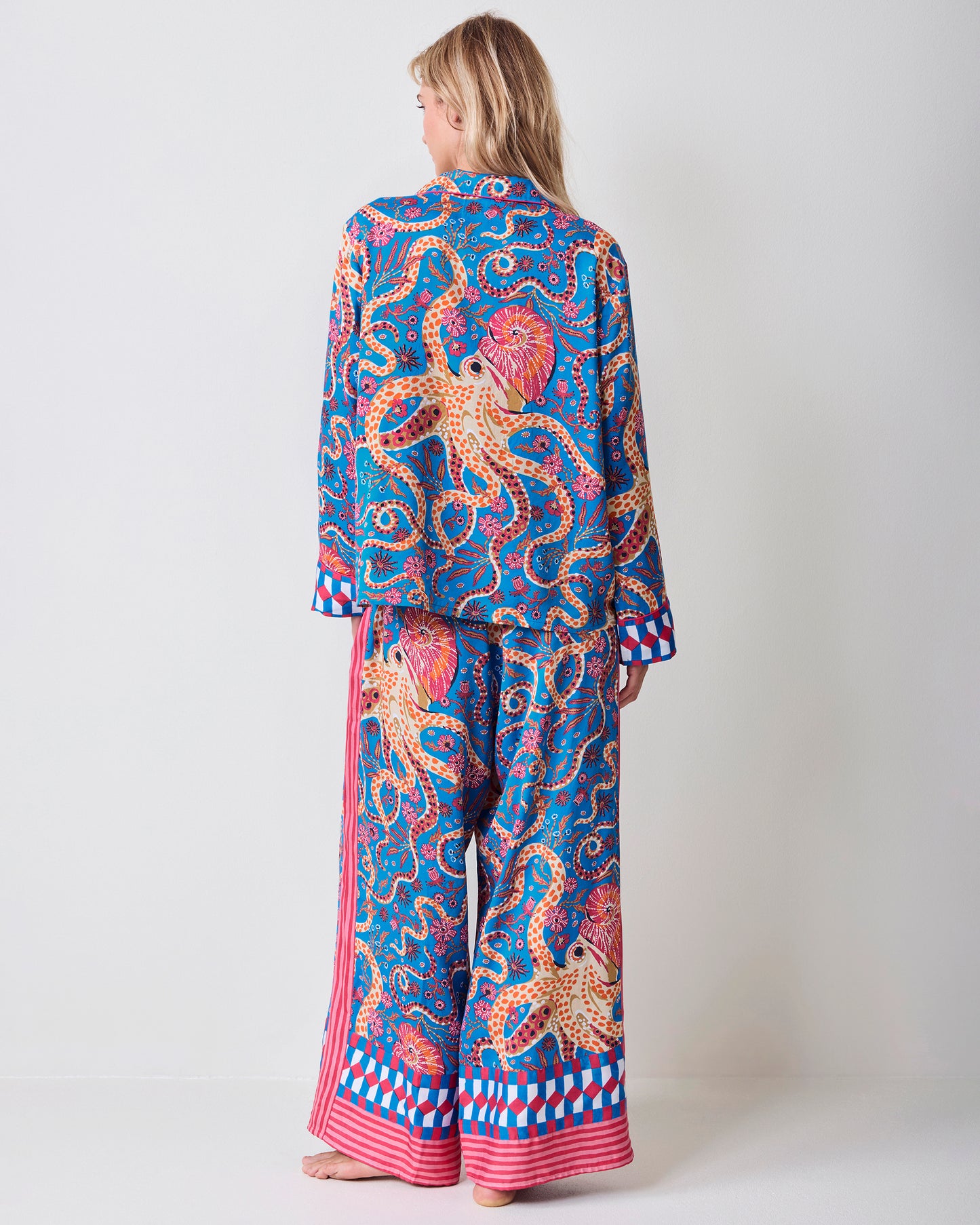 Octopus Isle - Eco Satin Rittenhouse Set - Periwinkle