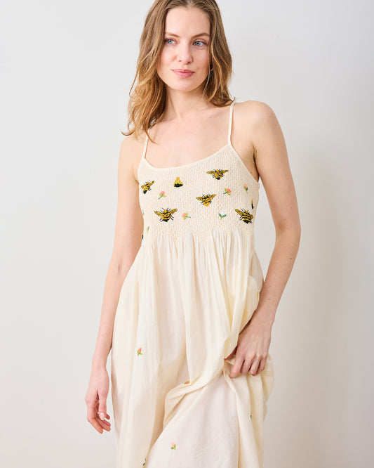 OLD Sweet Bee - Naya Nightie - Cream - Printfresh