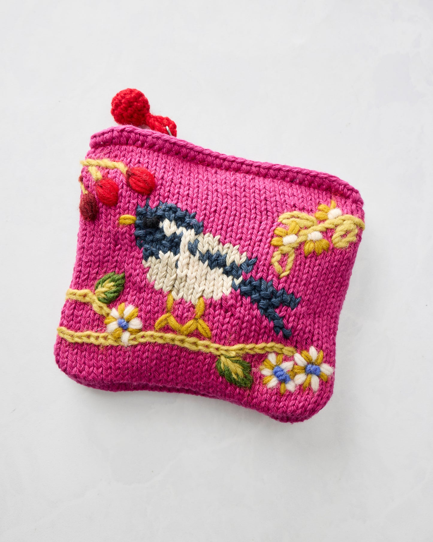 Bird & Blossom - Bird Pouch - Pink - Printfresh