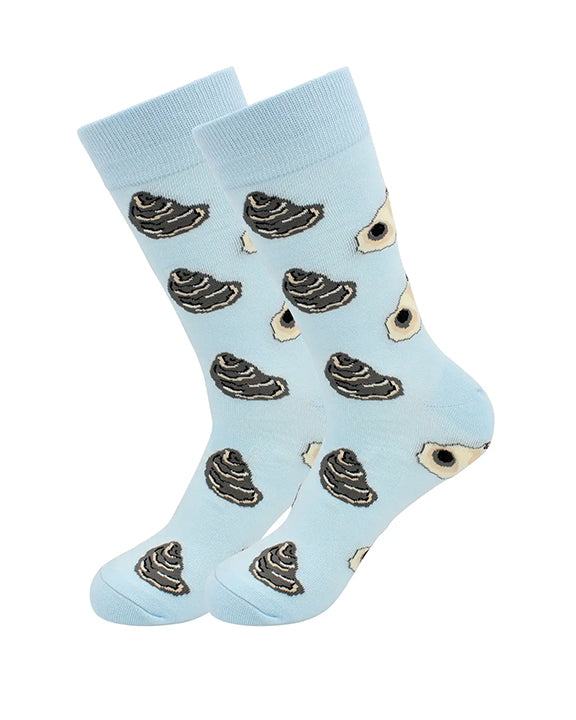 Blue Multi - Men's Oyster Socks - Real Sic - Printfresh