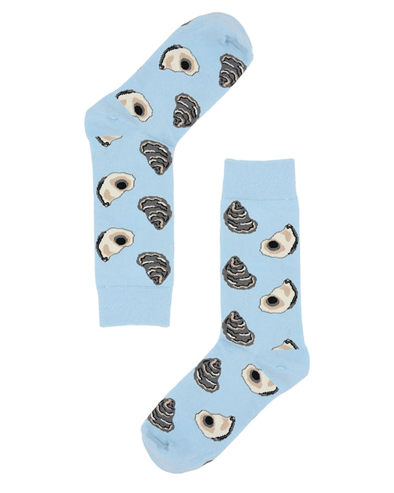 Blue Multi - Men's Oyster Socks - Real Sic - Printfresh