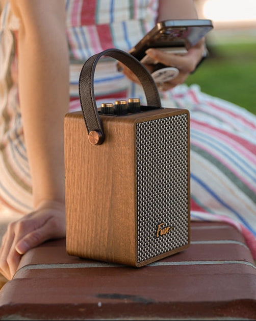 Brown - Fuse Andle Bluetooth Speaker with Handle - Fuse - Printfresh