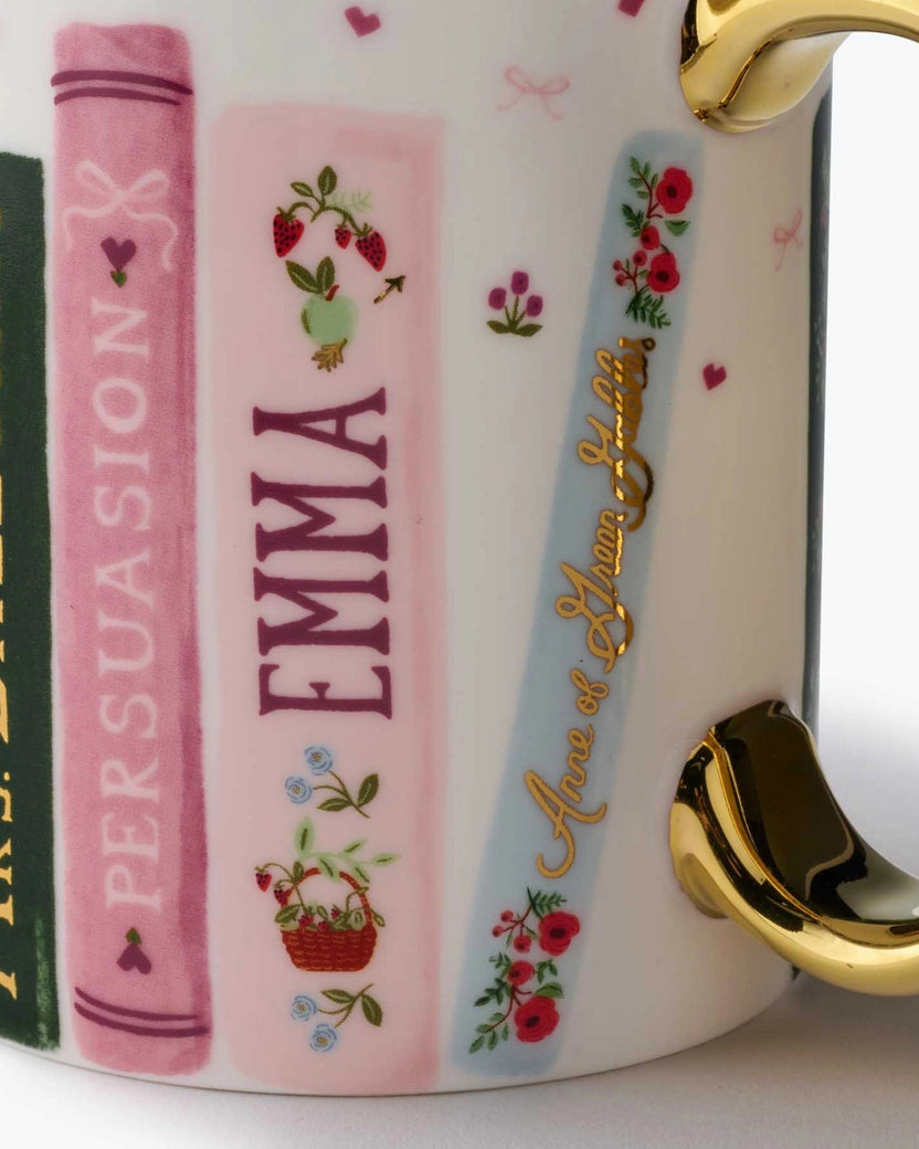 Rifle Paper Co. - Ladies Night Book Club Porcelain Mug - Pink Combo