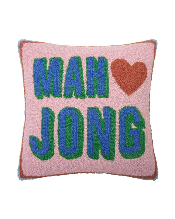 Pink - Mah Jong Hook Pillow - Peking Handicraft - Printfresh