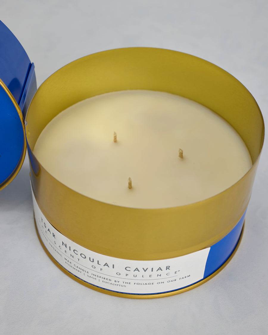 Spice Sage and Rosemary - Eucalyptus Sage and Rosemary Tin Candle - Tsar Nicoulai - Printfresh