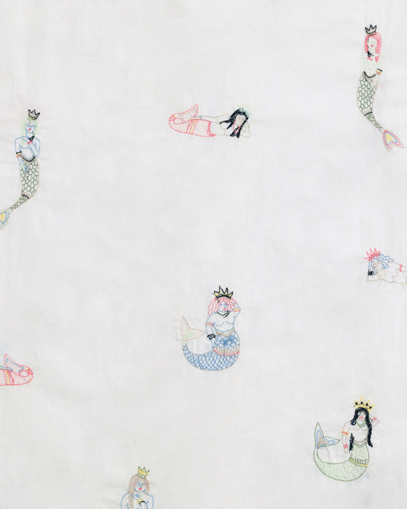 Daughters of Triton - Petite Long PJ Set - Cloud - Printfresh