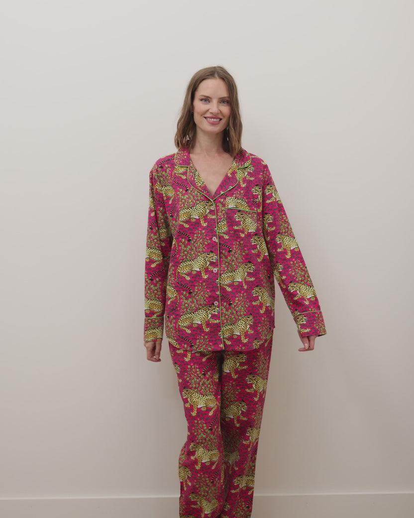 Bagheera - Petite Long PJ Set - Hot Pink